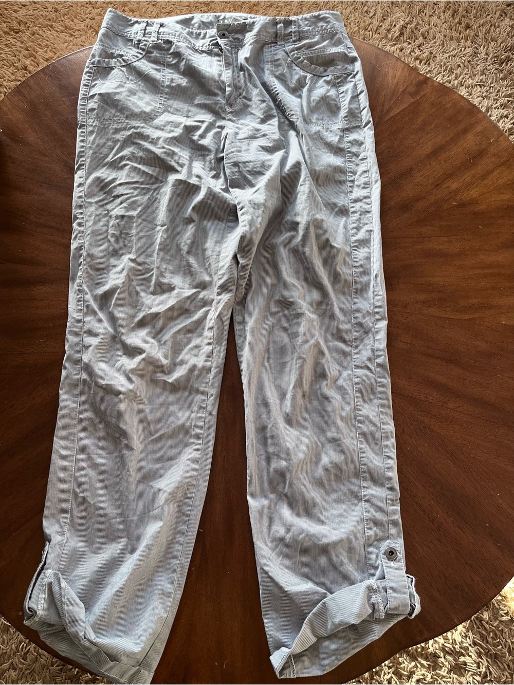 Womens Tribal Casual Roll-Cuff Pants